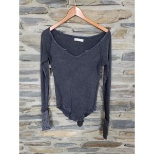 Free People We the Free Long Sleeve Cuff Shirt Medium